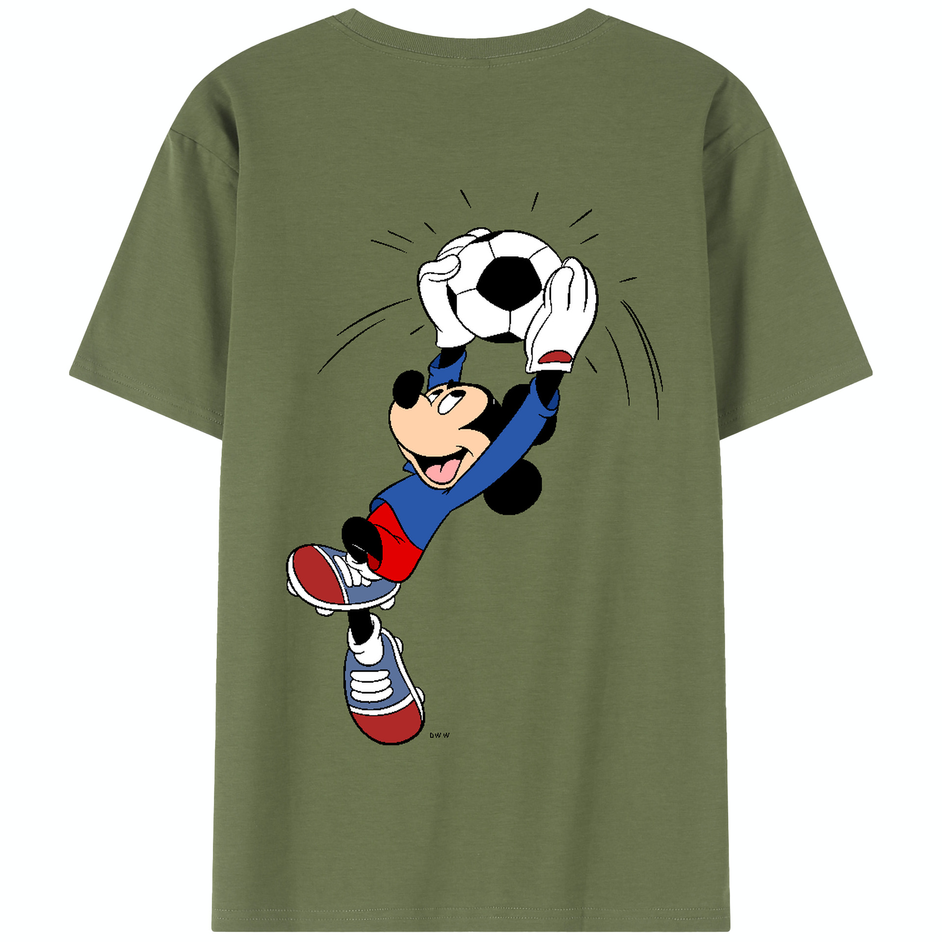（画像用） ミッキーマウス Mickey Mouse 綿100％半袖Tシャツ（背面プリント）
